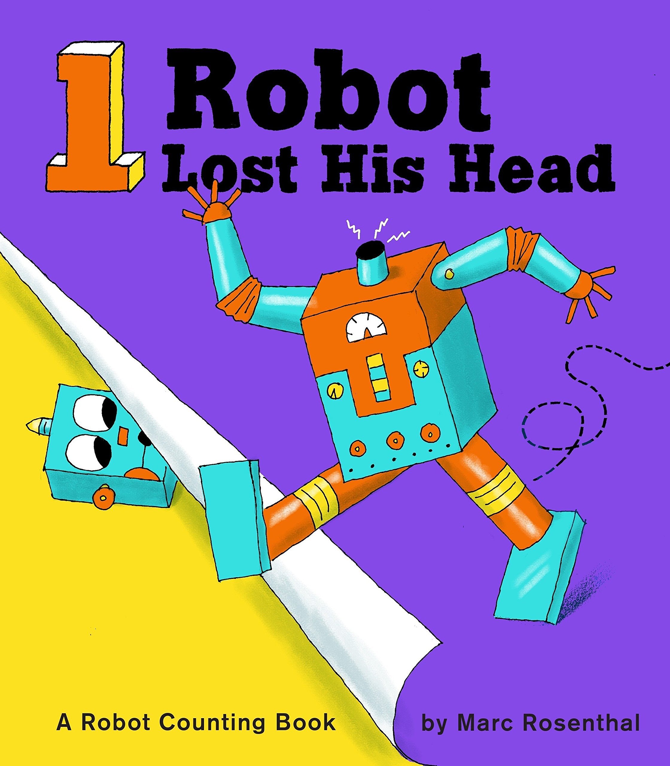 1 robot lost his head : a robot counting book