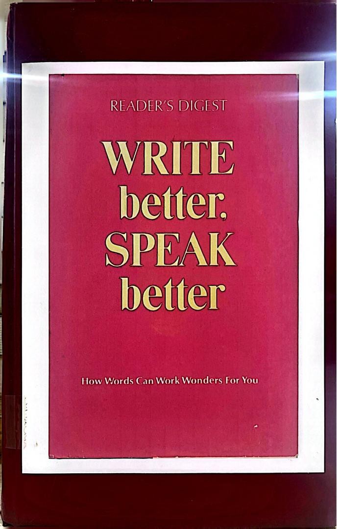 Write Better, Speak Better